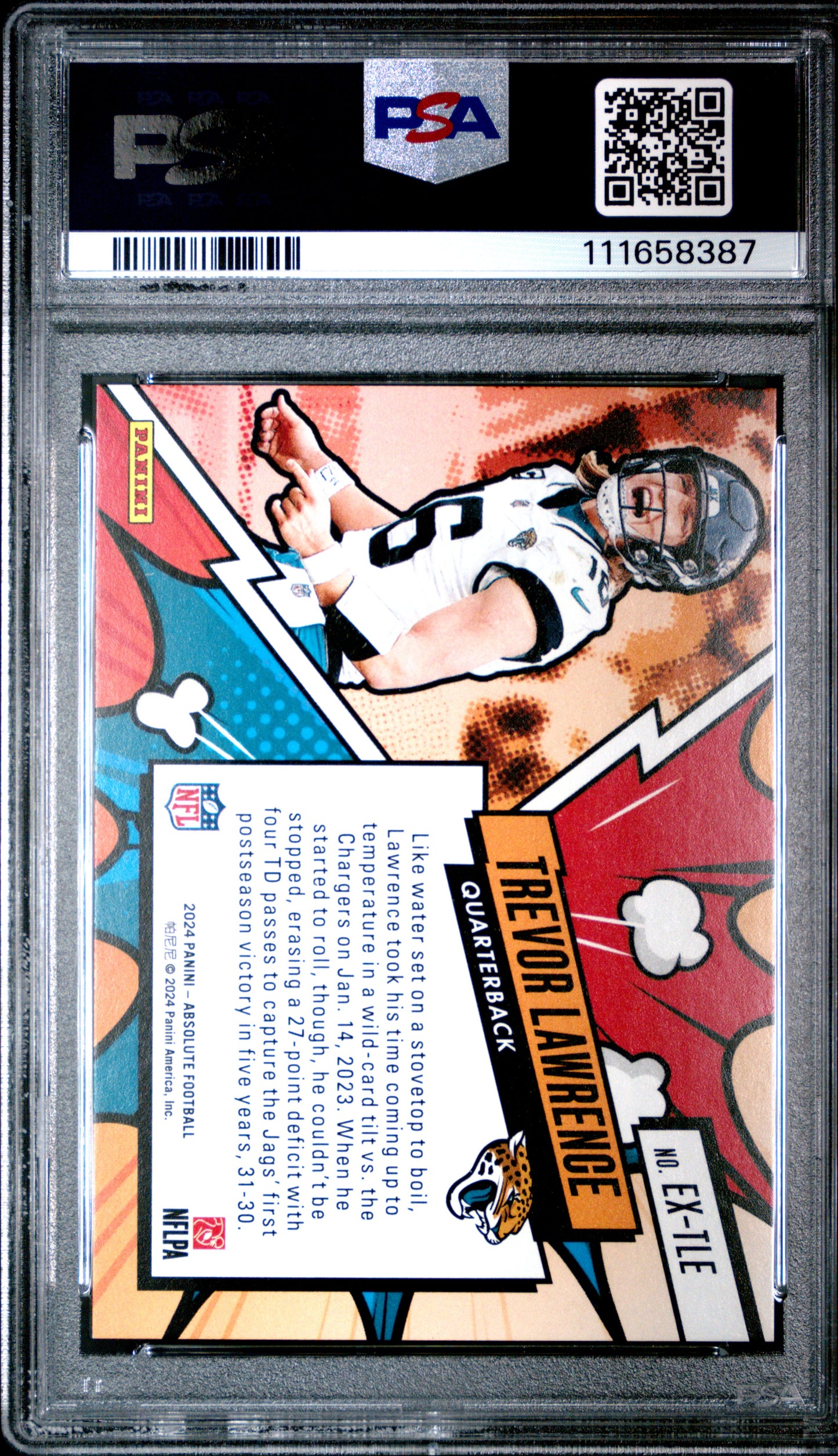 2024 Panini Absolute Explosive Trevor Lawrence #EXTLE PSA 9
