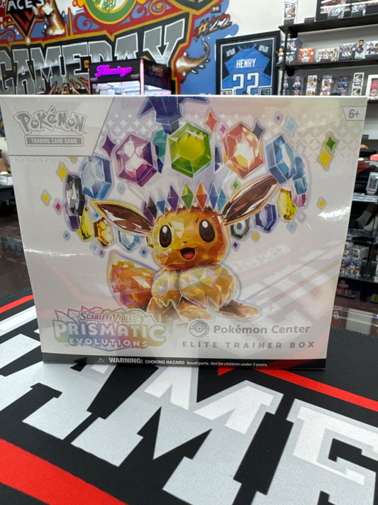 Pokemon Scarlet & Violet Prismatic Evolutions Pokemon Center ETB