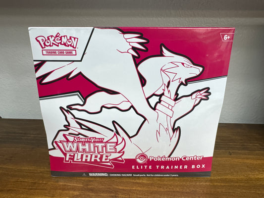Pokemon Center Exclusive Scarlet and Violet White Flare ETB