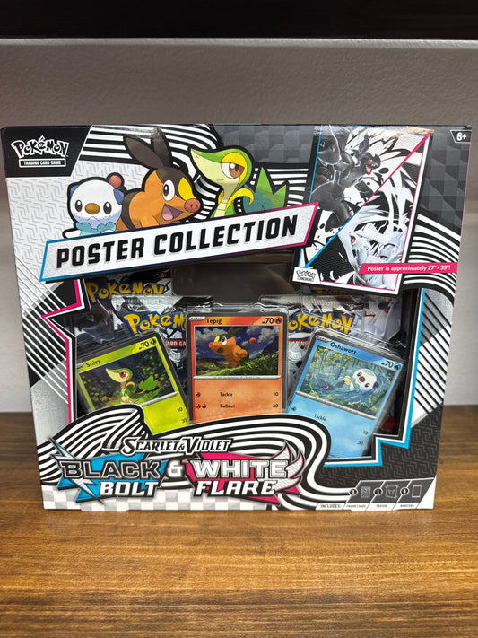 Pokemon Scarlet and Violet Black Bolt White Flare Poster Collection