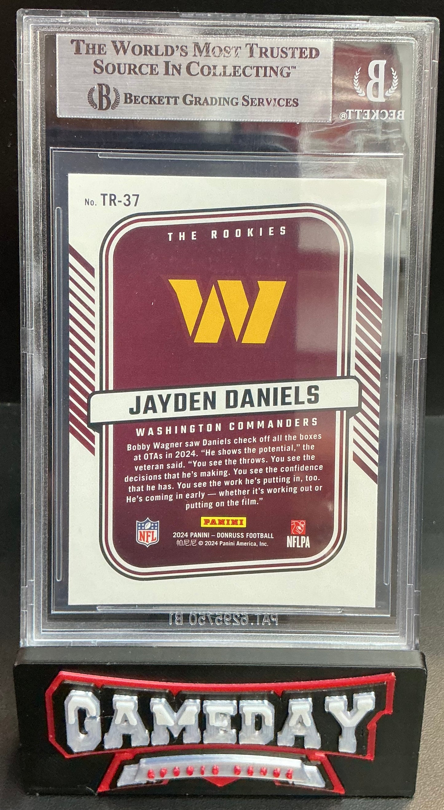 2024 Donruss The Rookies Jayden Daniels #37 BGS 9