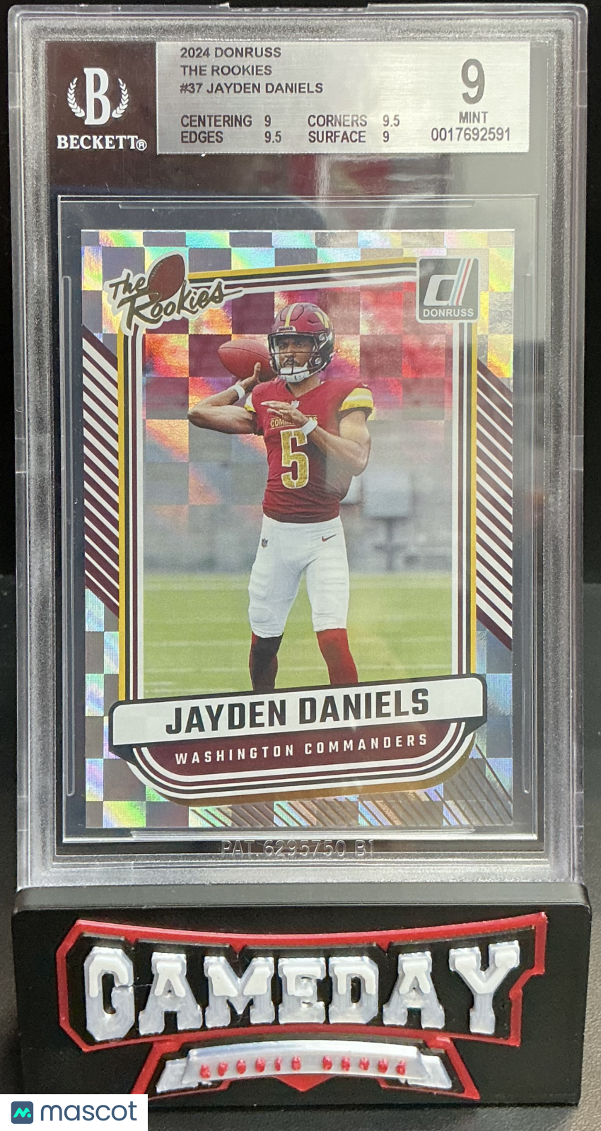 2024 Donruss The Rookies Jayden Daniels #37 BGS 9