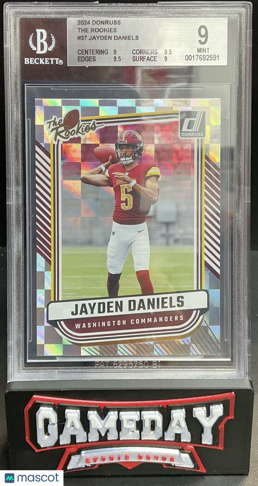 2024 Donruss The Rookies Jayden Daniels #37 BGS 9