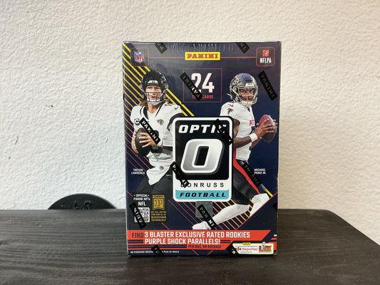 2024 Panini NFL Optic Donruss Blaster Box Purple Shock Parallels