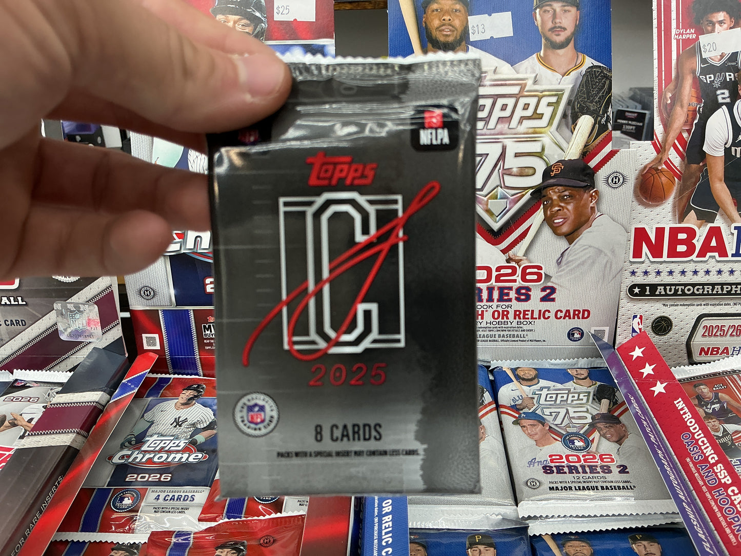 2025 Topps Football Signature Mega Box Pack