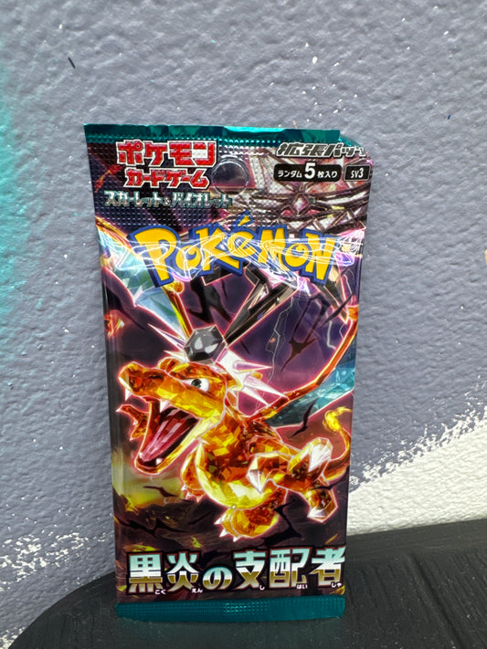 Pokemon TCG Scarlet & Violet Expansion Pack Ruler of the Black Flame SV3 Booster Pack