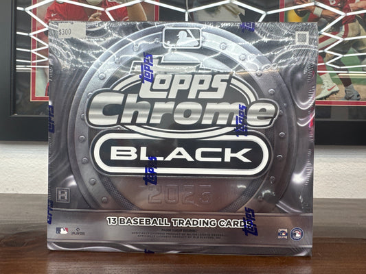 2025 MLB Topps Chrome Black Hobby Box
