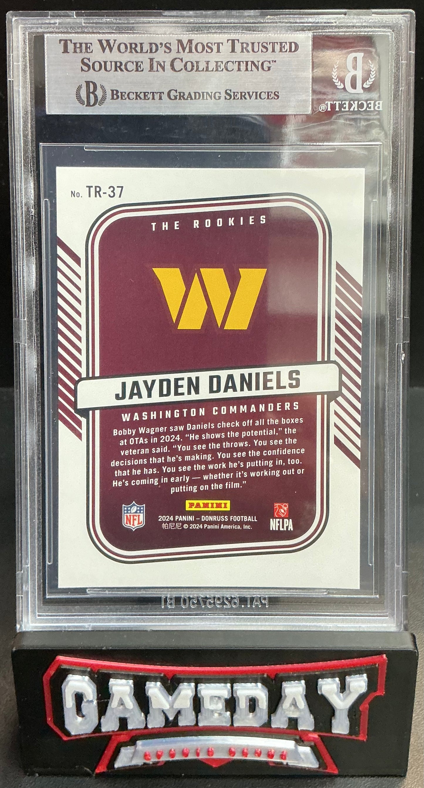 2024 Donruss The Rookies Jayden Daniels #37 BGS 9