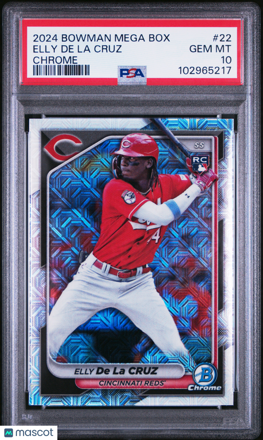 2024 Bowman Mega Box Chrome Elly De La Cruz #22 PSA 10