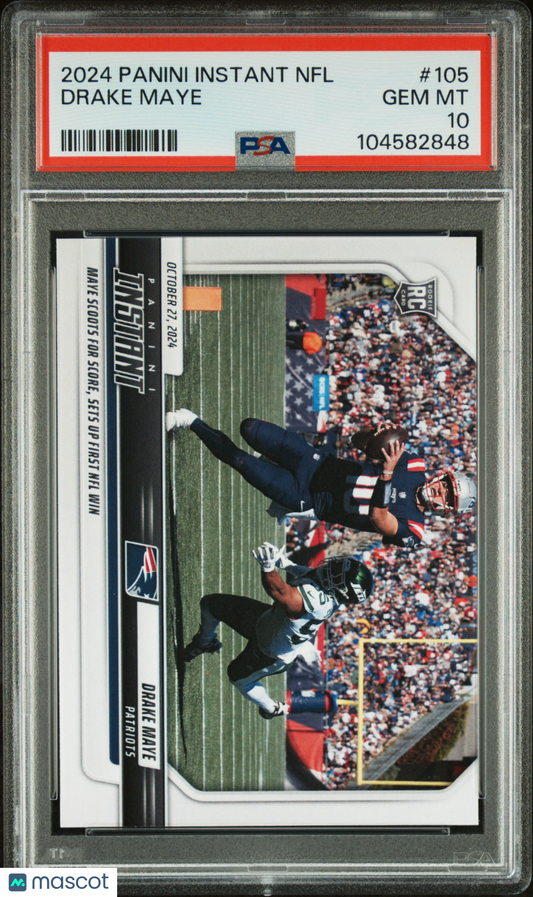 2024 Panini Instant NFL Drake Maye #105 PSA 10