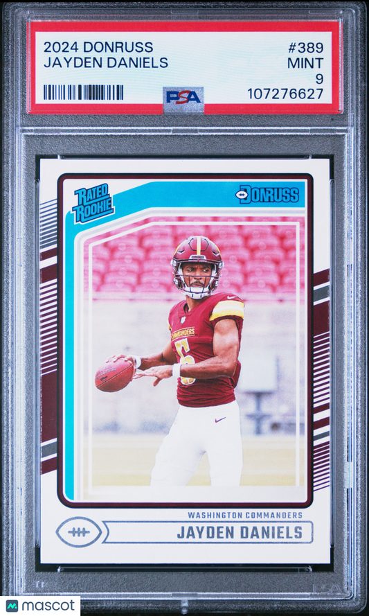 2024 Panini Donruss Jayden Daniels #389 PSA 9