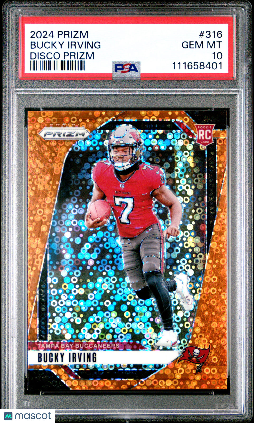 2024 Panini Prizm Bucky Irving #316 Disco PSA 10